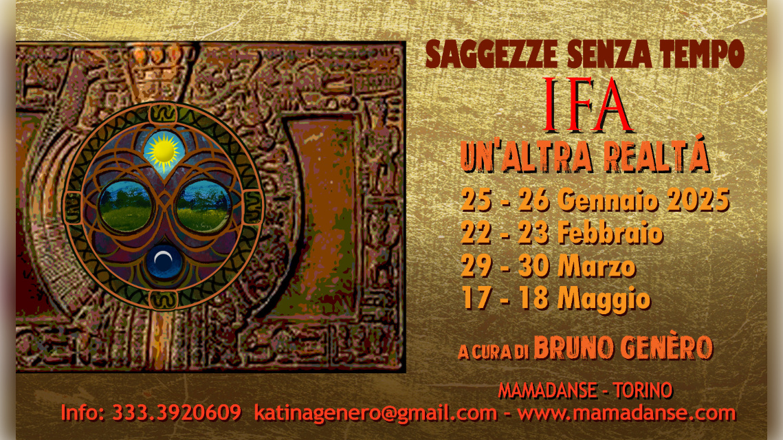 AFRICAE MUNDI presenta: IFA SAGGEZZE SENZA TEMPO - Calendario incontri 2025